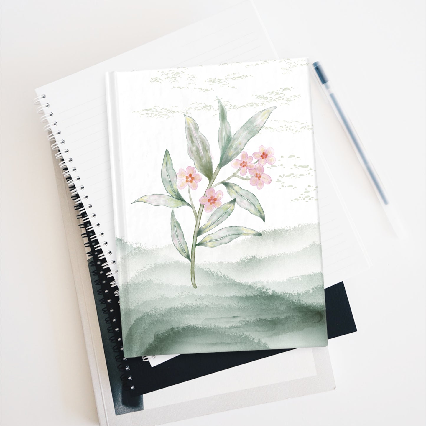 Botanical Watercolor Lined Journal