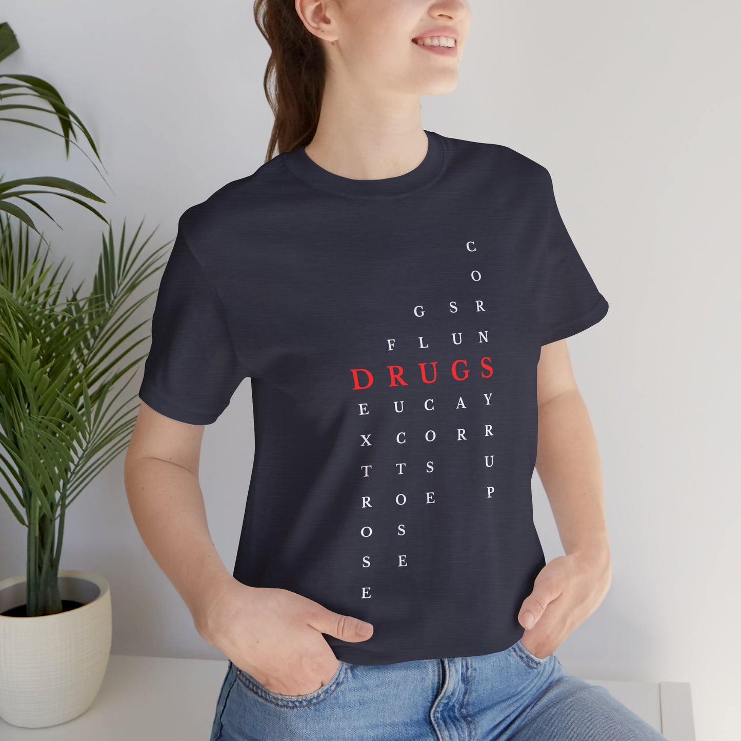 DRUGS (Sugar) Acronym Short Sleeve T-shirt