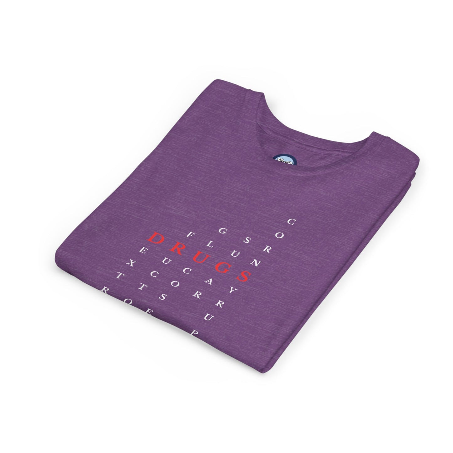 Youth DRUGS (Sugar) Acronym Short Sleeve T-shirt