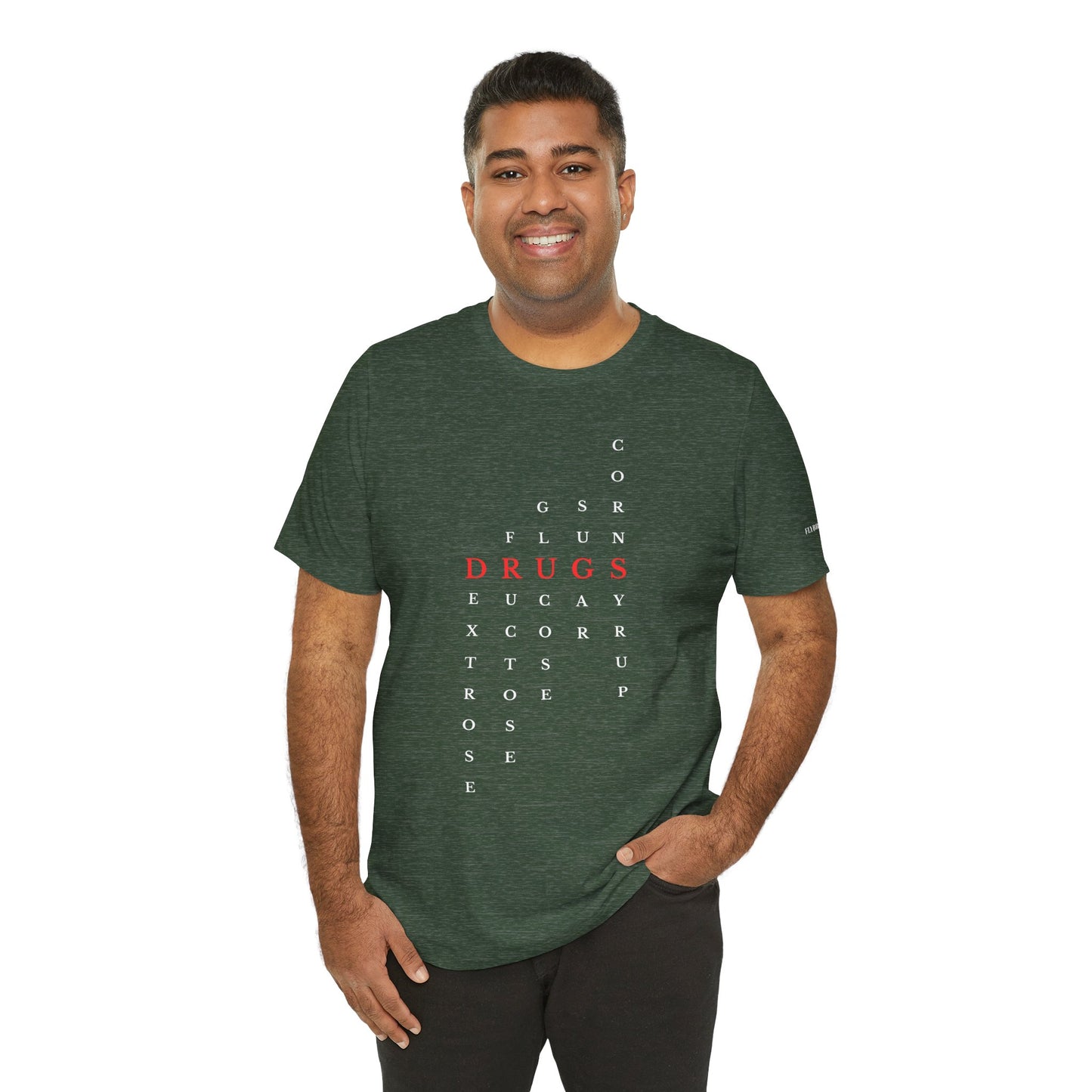 DRUGS (Sugar) Acronym Short Sleeve T-shirt