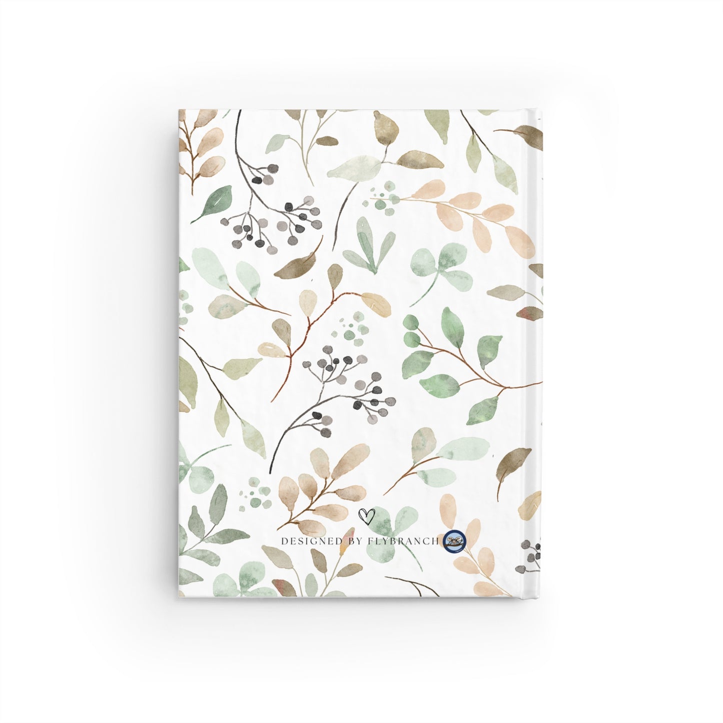 Floral Faith Lined Journal — "for we walk by faith, not by sight"