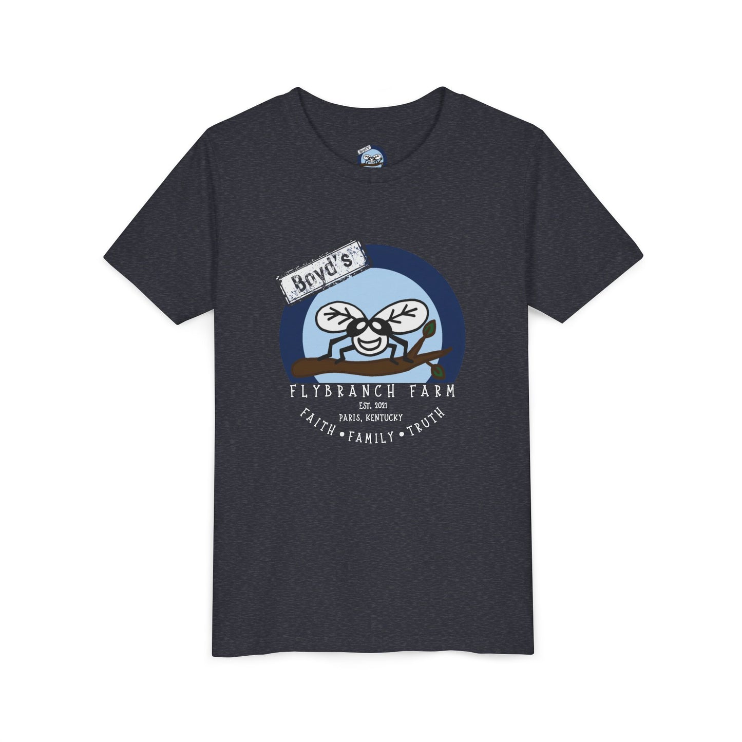 Youth Flybranch Farm Logo T-shirt
