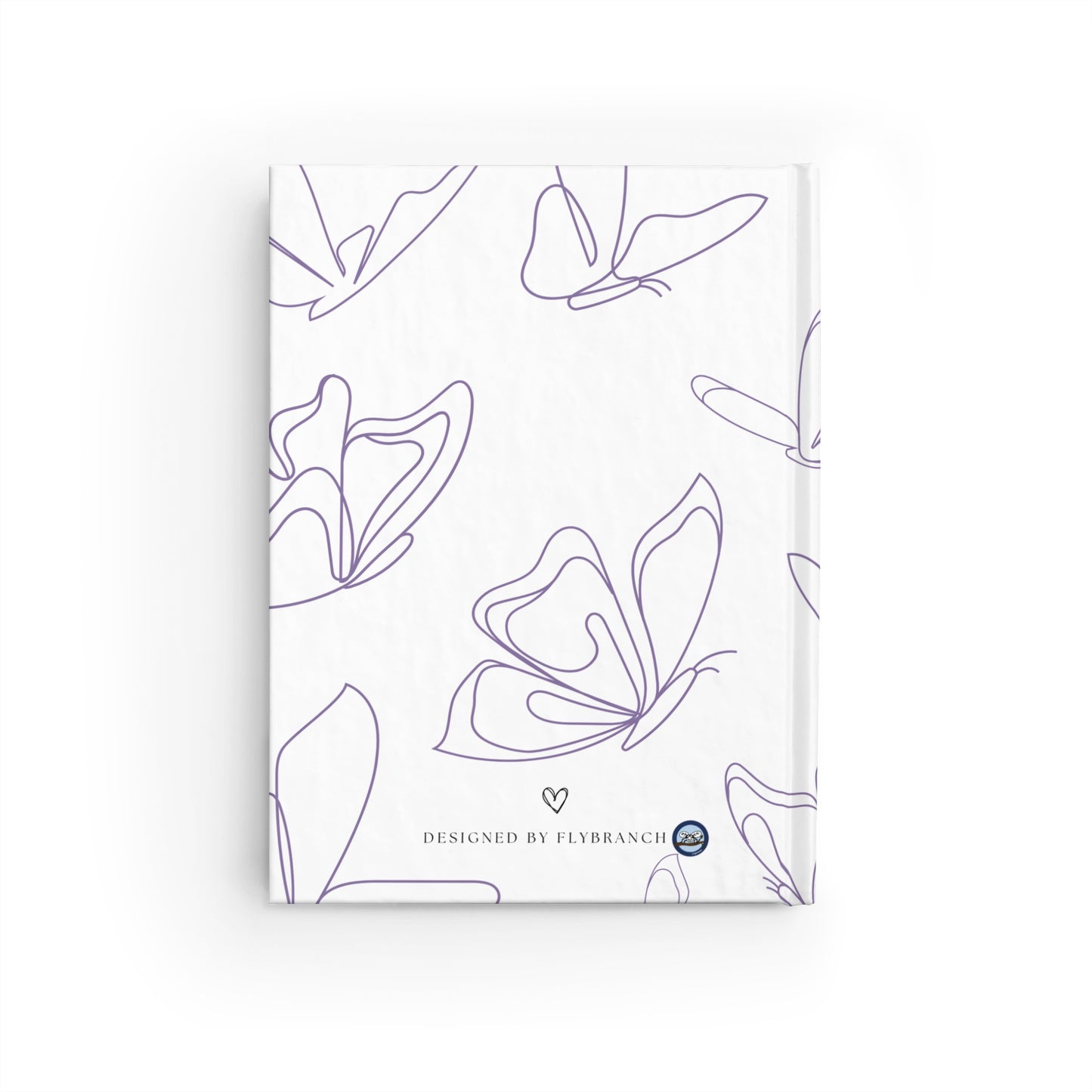 Floral Butterfly Lined Journal