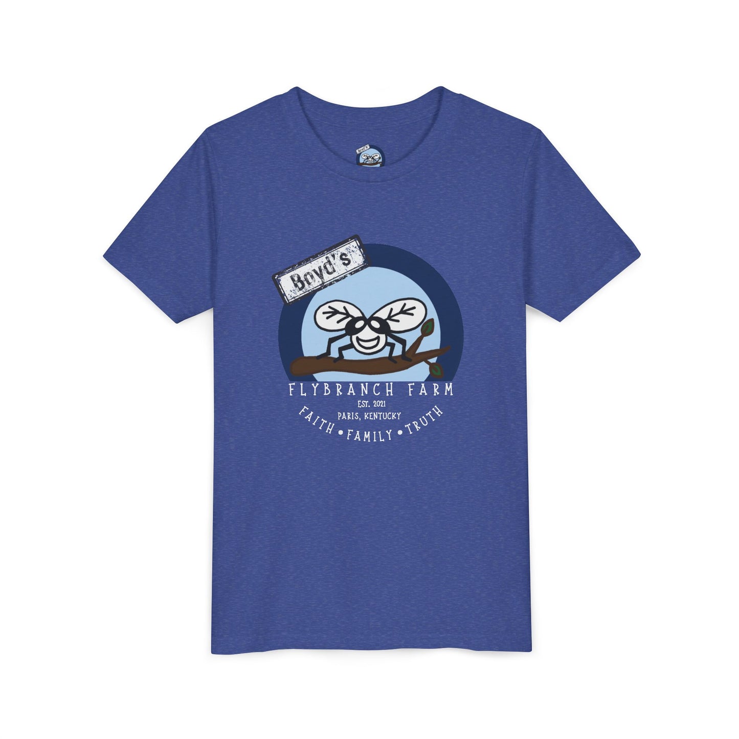 Youth Flybranch Farm Logo T-shirt