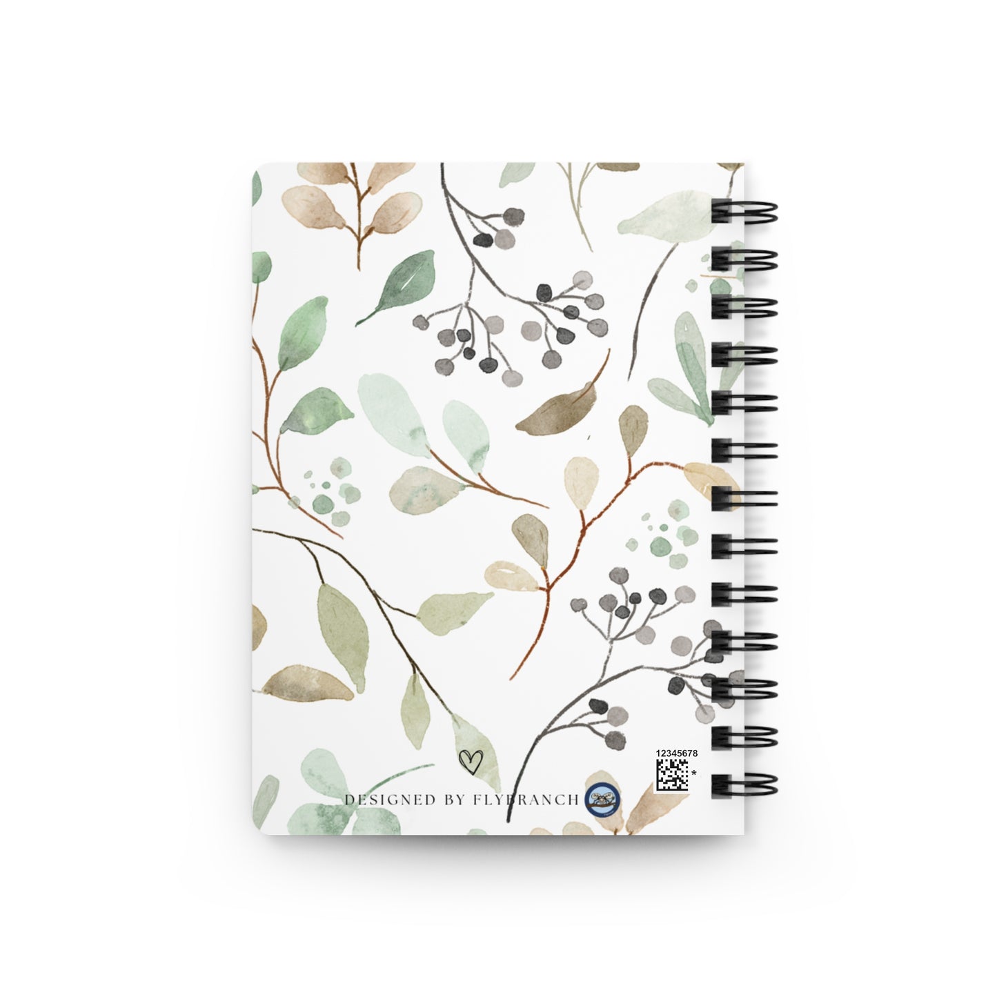 Floral Faith Spiral Notebook— "for we walk by faith, not by sight"