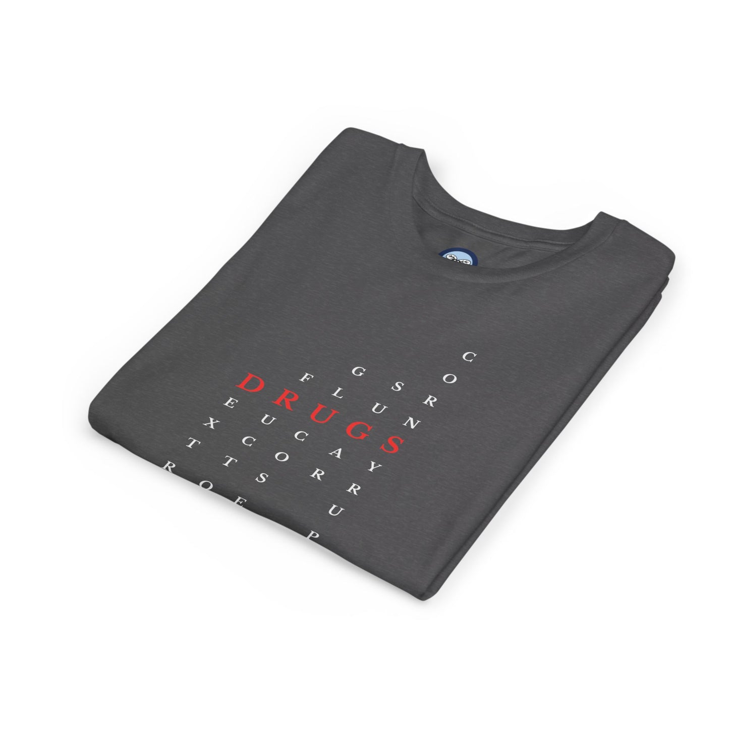 Youth DRUGS (Sugar) Acronym Short Sleeve T-shirt