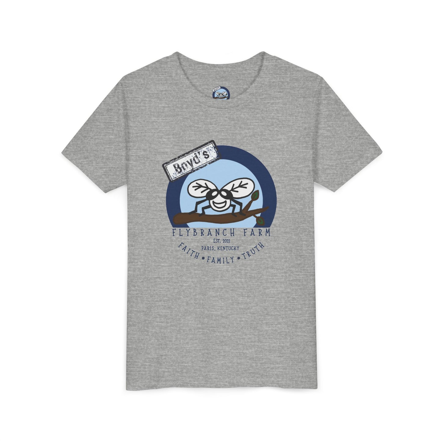 Youth Flybranch Farm Logo T-shirt