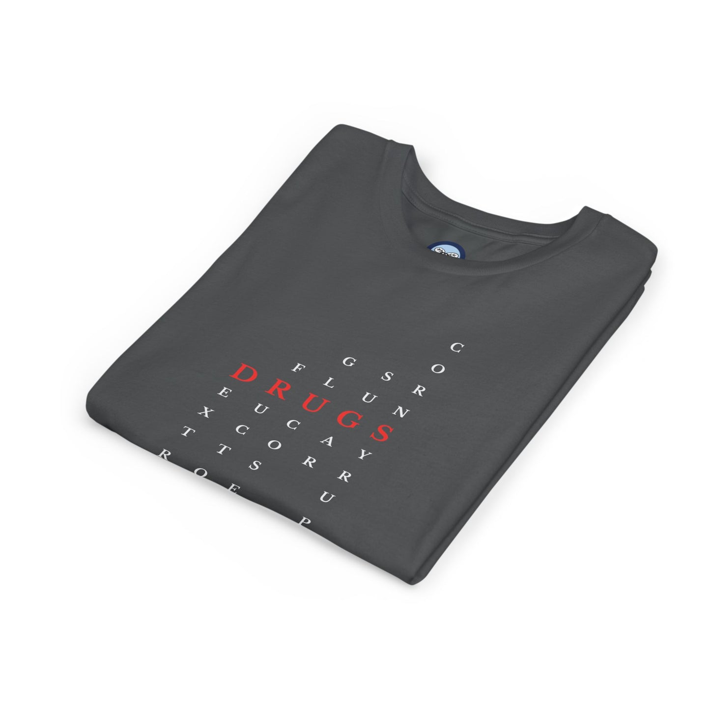 Youth DRUGS (Sugar) Acronym Short Sleeve T-shirt