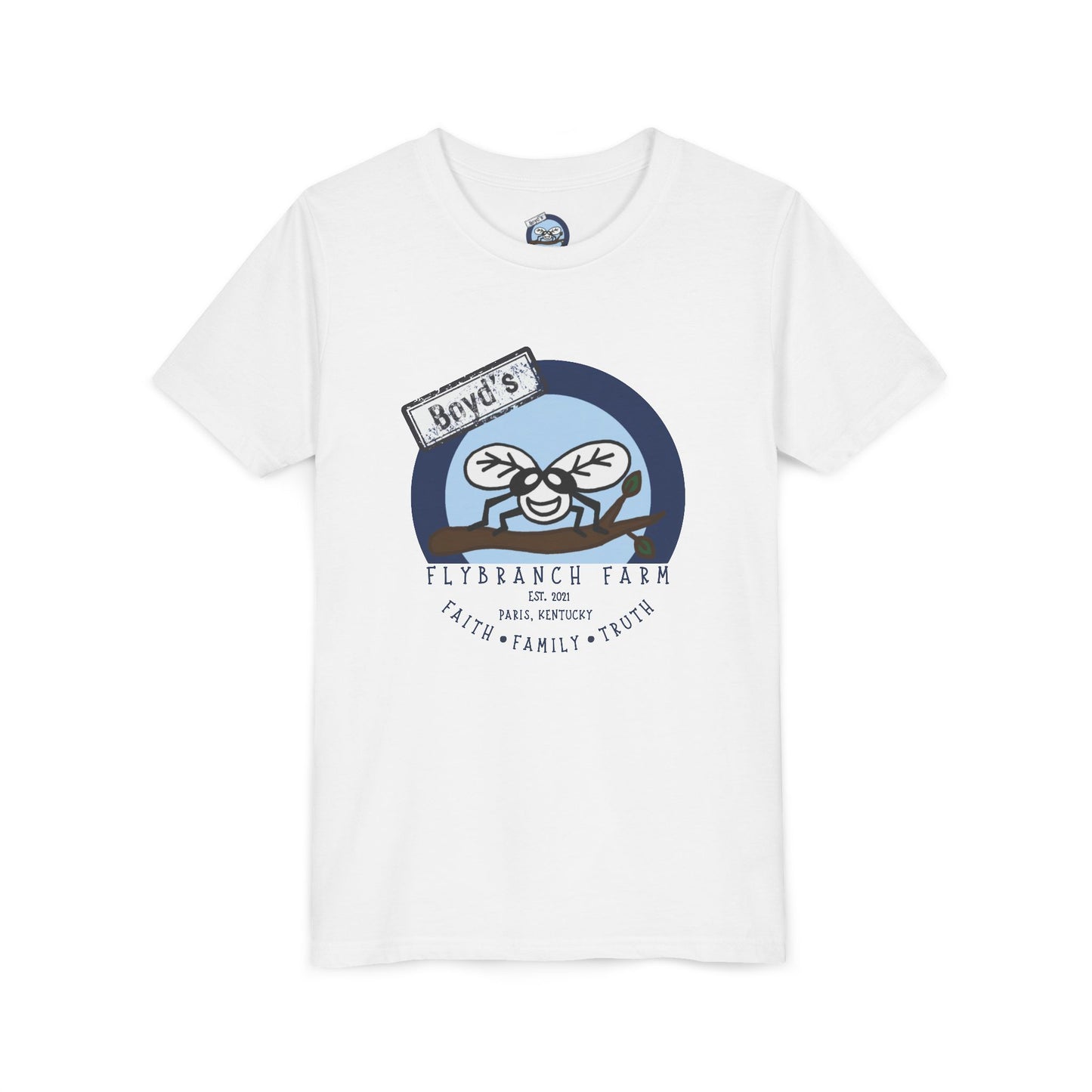 Youth Flybranch Farm Logo T-shirt