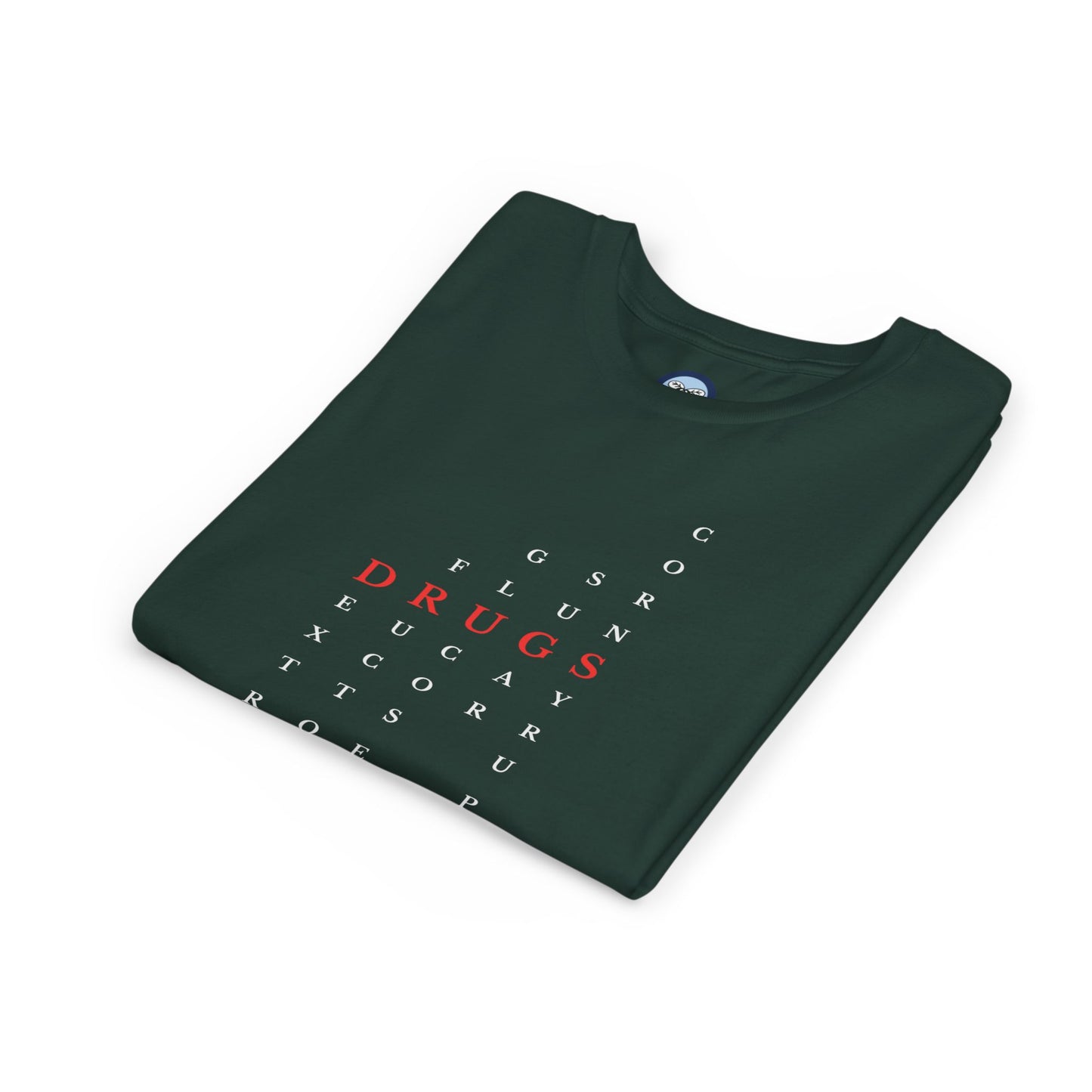 Youth DRUGS (Sugar) Acronym Short Sleeve T-shirt