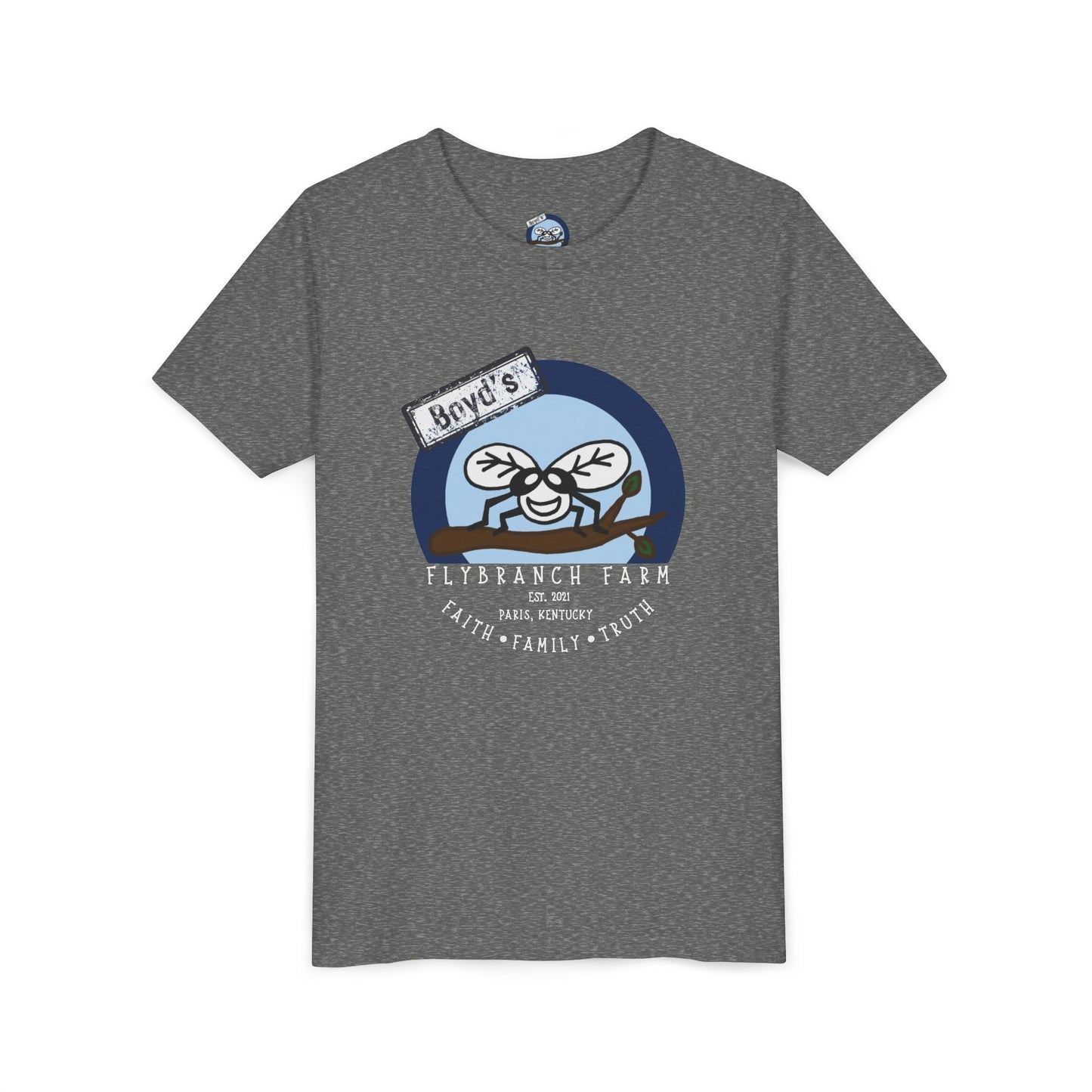 Youth Flybranch Farm Logo T-shirt