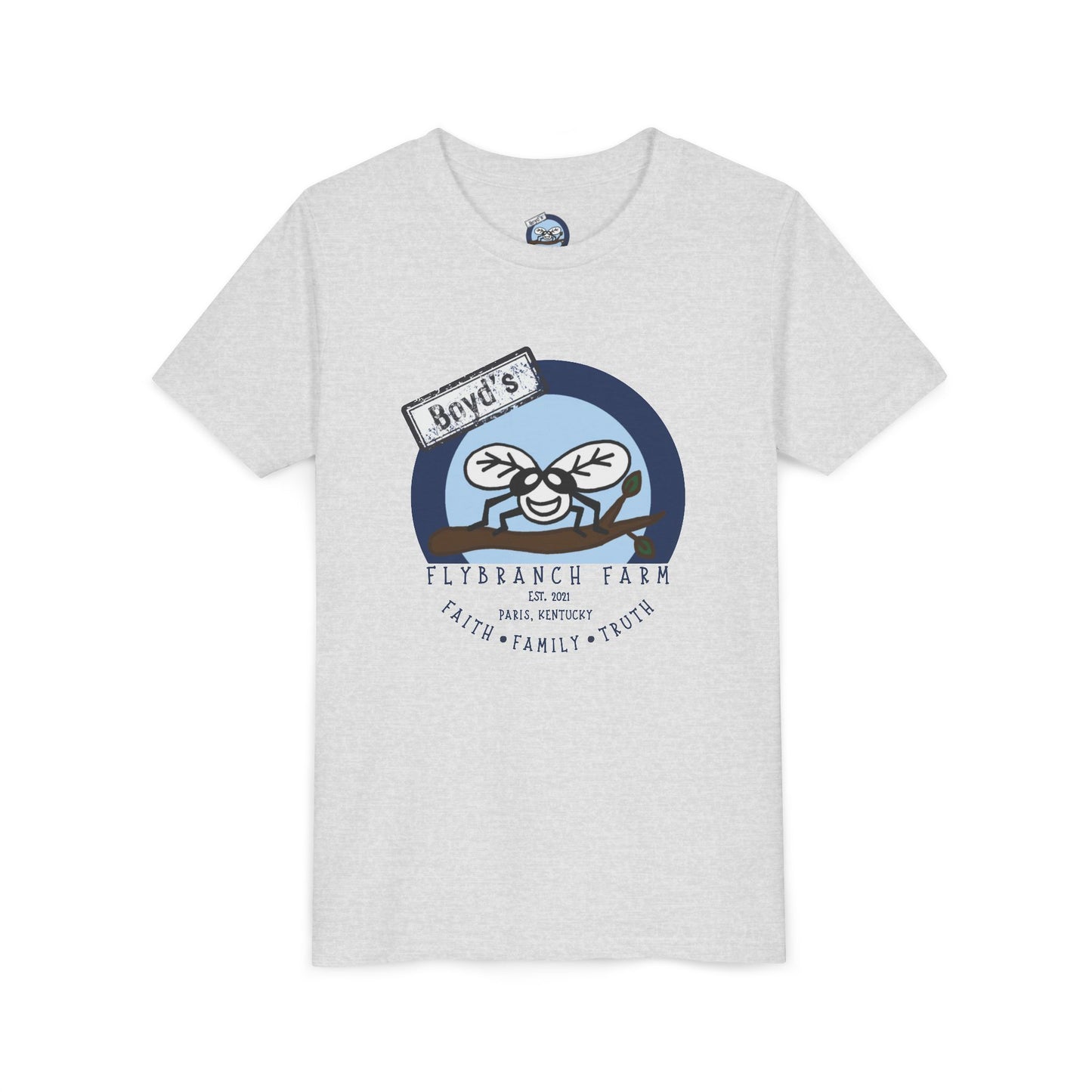 Youth Flybranch Farm Logo T-shirt